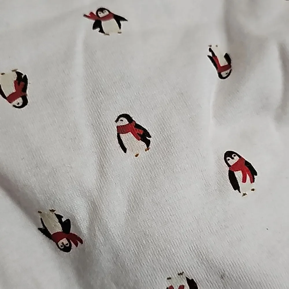 Carter's 3 Piece Set Penguin Bodysuits Pants Mommy's Cool Dude Red White Grey 6M